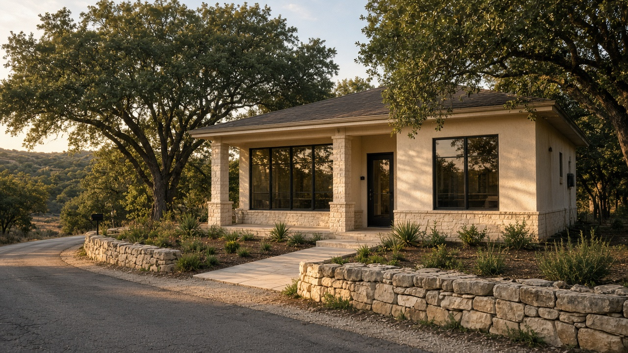 Hill Country setting around the Spicewood office